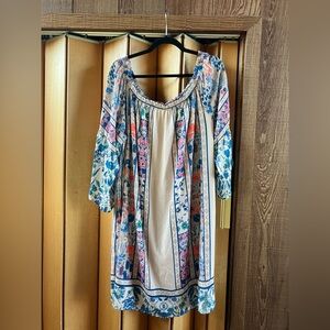 Towne (Size 3X) Vintage Look Midi Dress Colorful